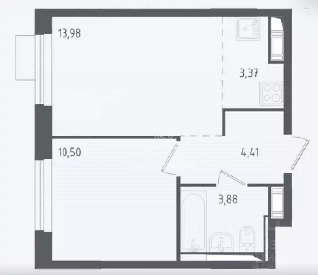 2-к кв. Московская область, Химки городской округ, д. Юрлово к1/1 ... - Фото 2