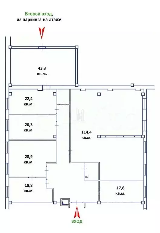 Офис в Санкт-Петербург ул. Генерала Хрулева, 5 (317 м) - Фото 1