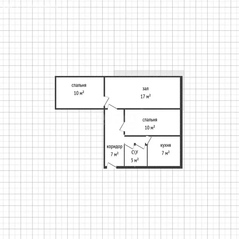3-комнатная квартира: Махачкала, улица Ирчи Казака, 30 (60 м) - Фото 1