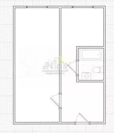 1-к. квартира, 31 м, 2/4 эт. - Фото 0