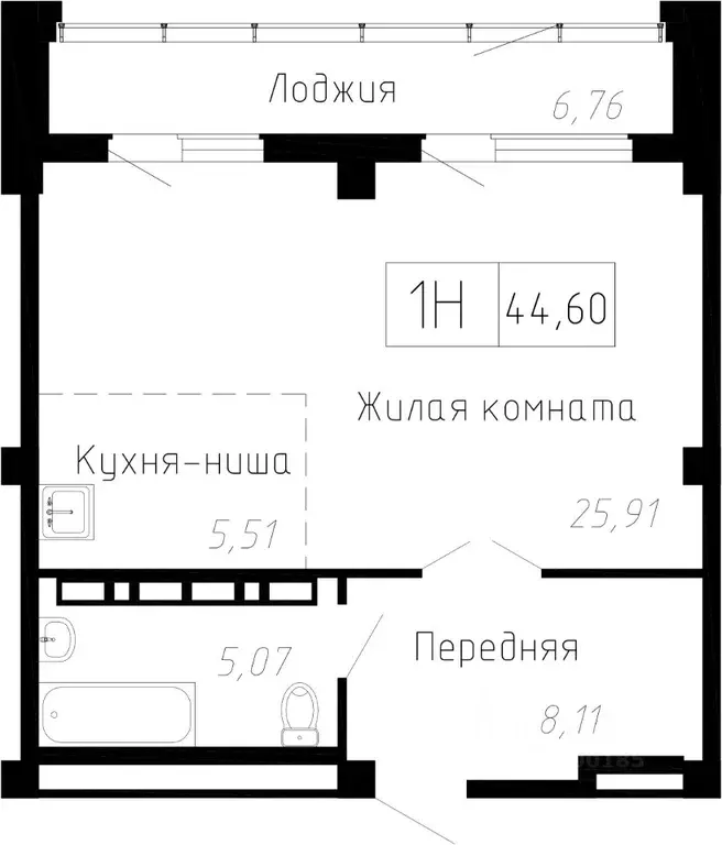 1-к кв. Приморский край, Владивосток Чайка мкр, Чайка жилой комплекс ... - Фото 0