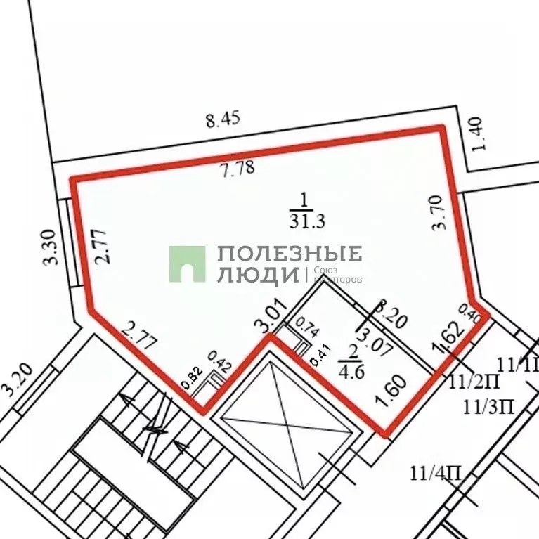 Студия Краснодарский край, Новороссийск Кутузовская ул., 117 (36.0 м) - Фото 2