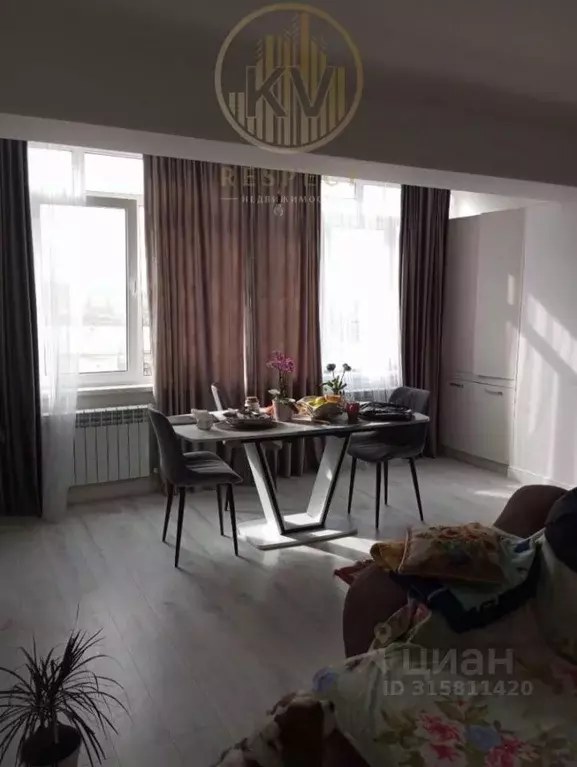 2-к кв. Ставропольский край, Кисловодск ул. Марцинкевича, 96Б (58.7 м) - Фото 0