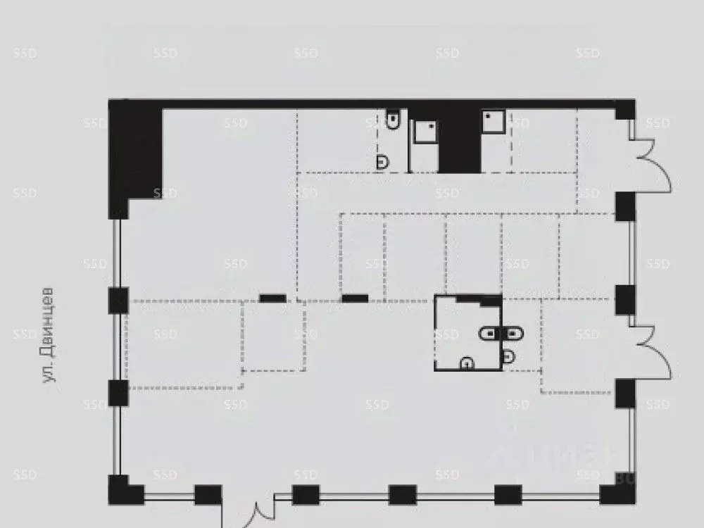 Помещение свободного назначения в Москва Полковая ул., 1 (233 м) - Фото 2