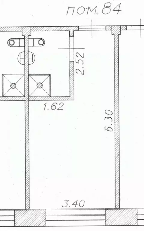 Студия Красноярский край, Красноярск ул. Академика Павлова, 1с2 (21.0 ... - Фото 2