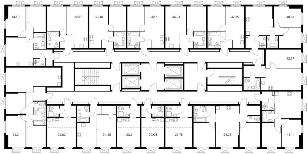 Студия Москва Ютаново жилой комплекс, 6 (23.78 м) - Фото 1