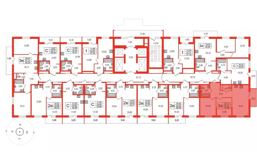 2-к кв. Ленинградская область, Всеволожский район, пос. Бугры ул. ... - Фото 2