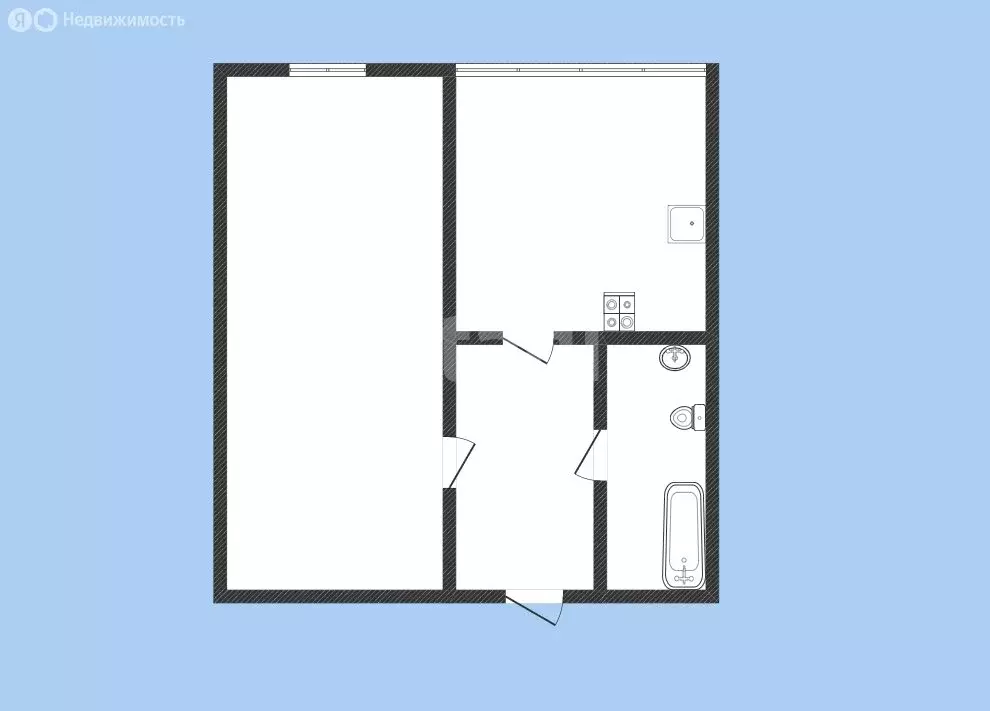 1-комнатная квартира: Черкесск, Октябрьская улица, 360Д (42.5 м) - Фото 1