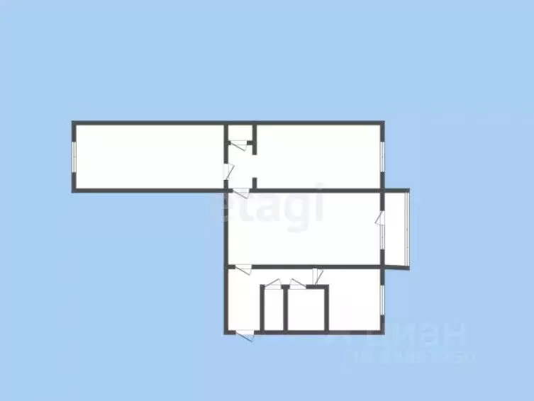 3-к кв. Карачаево-Черкесия, Черкесск Партизанская ул., 91А (63.0 м) - Фото 1