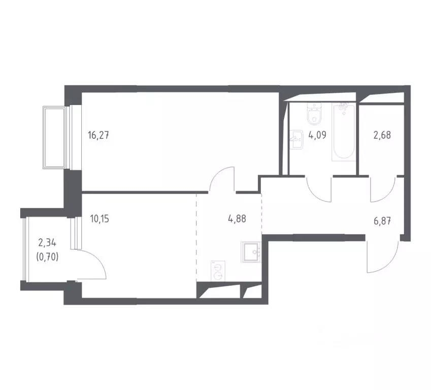 1-к кв. Московская область, Мытищи Трудовая ул., 29 (45.8 м) - Фото 1
