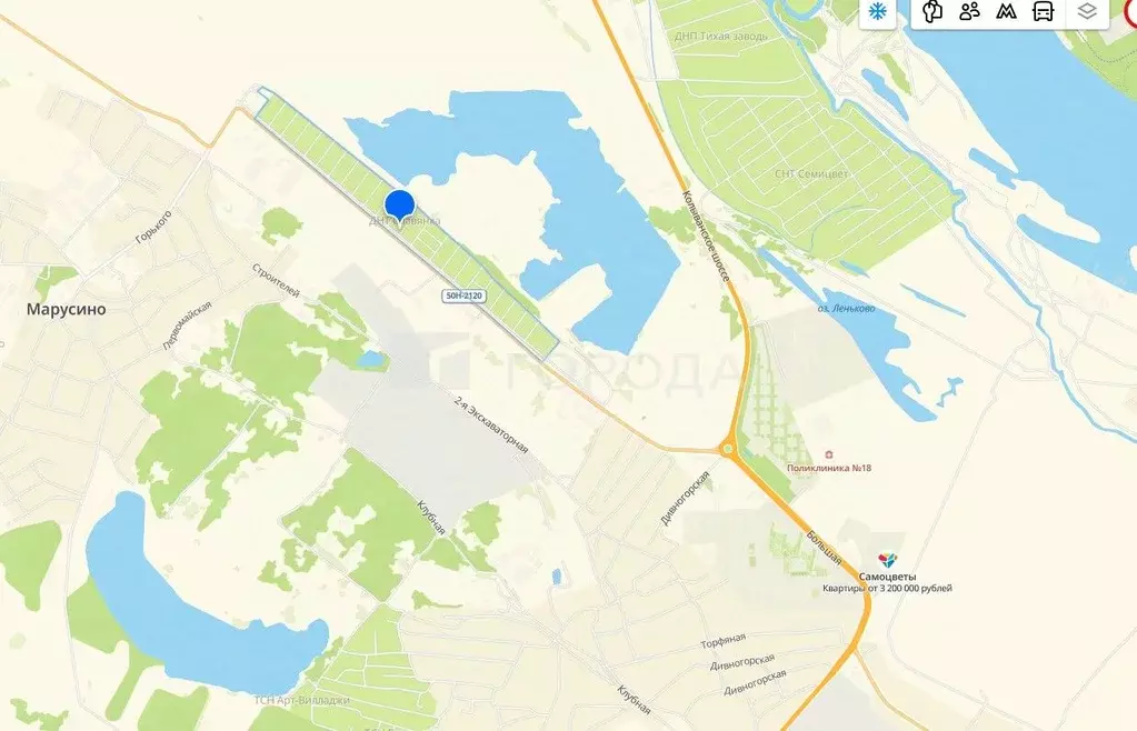 Участок в Новосибирская область, Новосибирский район, Кудряшовский ... - Фото 2