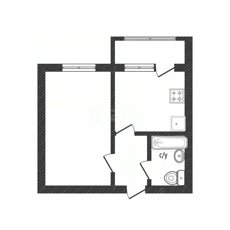 1-к кв. Костромская область, Кострома ул. Евгения Ермакова, 1к3 (37.5 ... - Фото 2