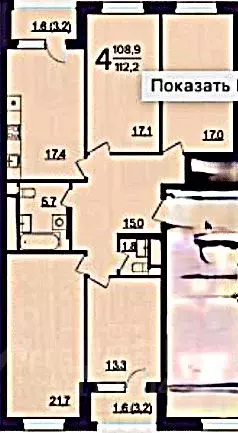 4-к кв. Москва Старопетровский проезд, 8 (112.2 м) - Фото 2