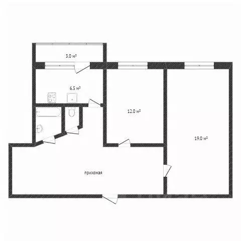 2-к кв. Воронежская область, Воронеж ул. Генерала Лизюкова, 8 (43.4 м) - Фото 1