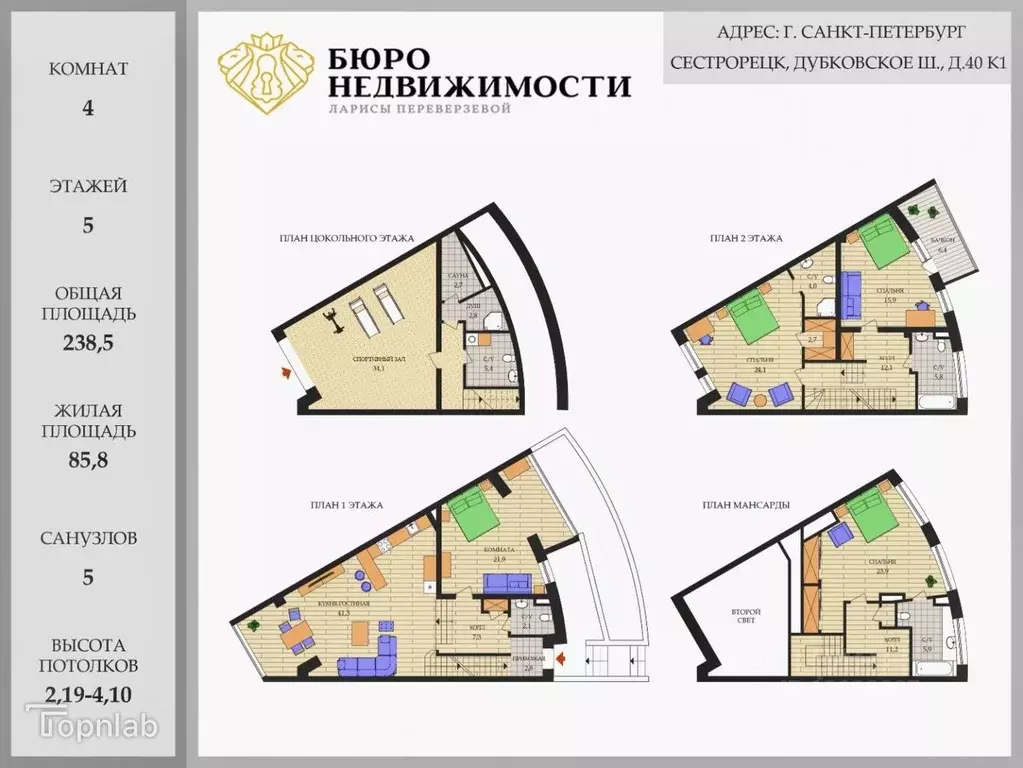Таунхаус в Санкт-Петербург, Санкт-Петербург, Сестрорецк Дубковское ш., ... - Фото 2