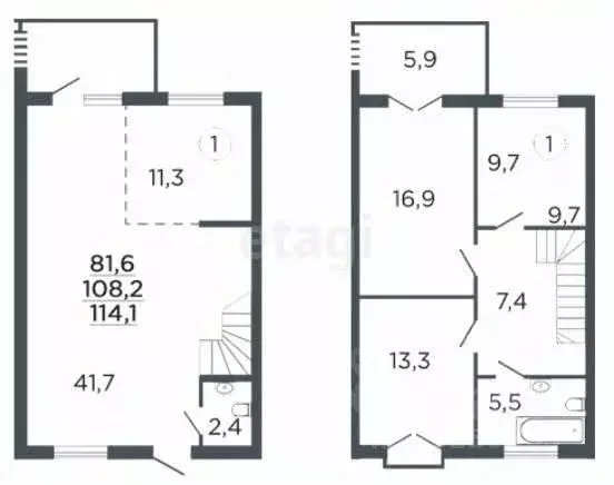 Таунхаус в Липецкая область, Липецкий муниципальный округ, с. Ленино ... - Фото 2