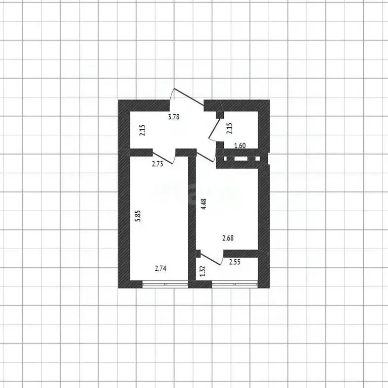 1-к кв. Белгородская область, Белгород ул. Есенина, 9к1 (44.0 м) - Фото 2