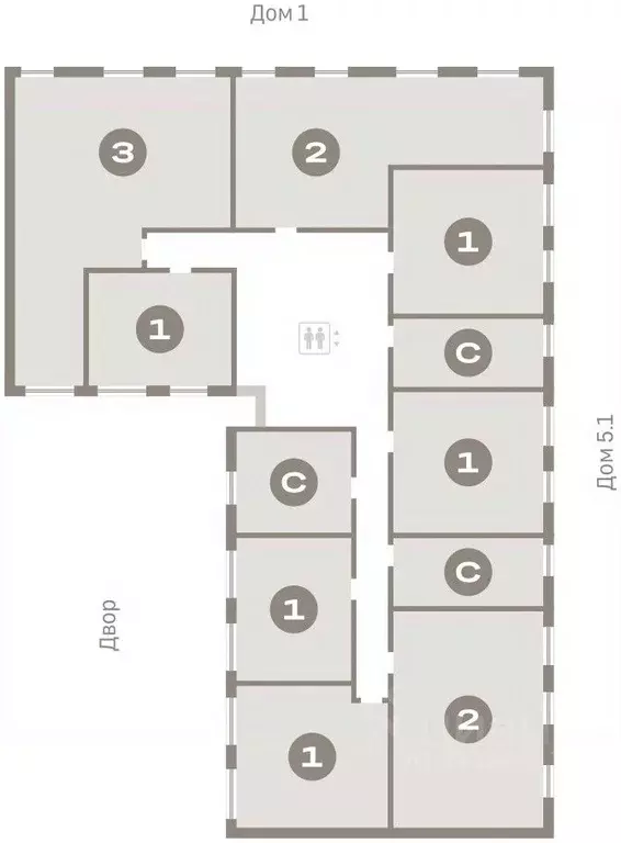 1-к кв. Тюменская область, Тюмень Мысовская ул., 26к2 (46.19 м) - Фото 1