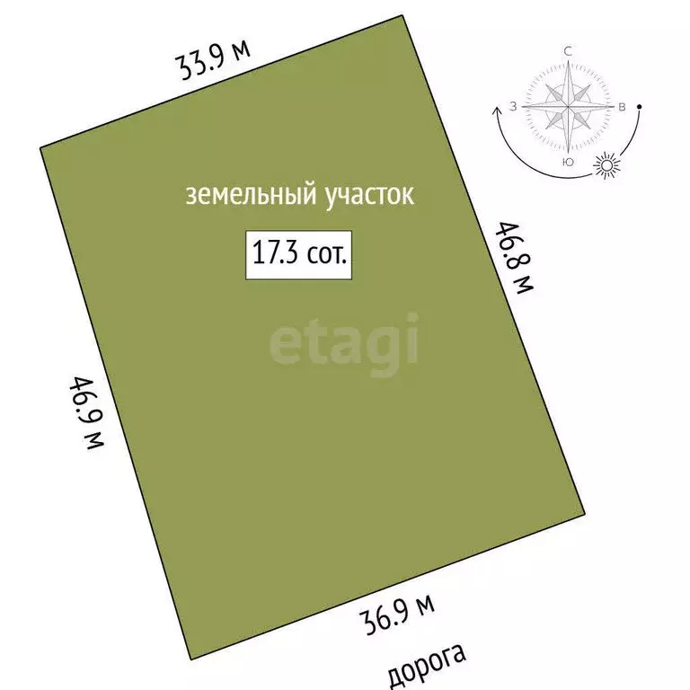 Участок в село Перевалово, Жасминовая улица (17.28 м) - Фото 0
