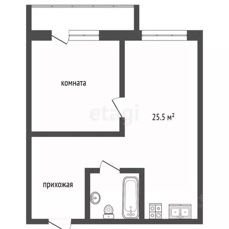 1-к кв. Вологодская область, Вологда ул. Возрождения, 31А (46.1 м) - Фото 1
