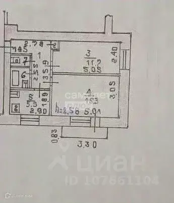 2-к кв. Липецкая область, Липецк ул. Филипченко, 11/3 (43.0 м) - Фото 2