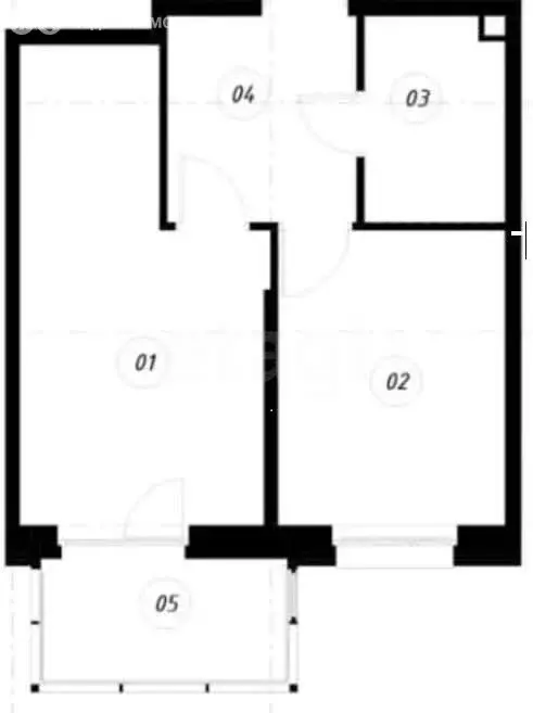 1-комнатная квартира: Казань, улица Гаврилова, 5 (35 м) - Фото 0