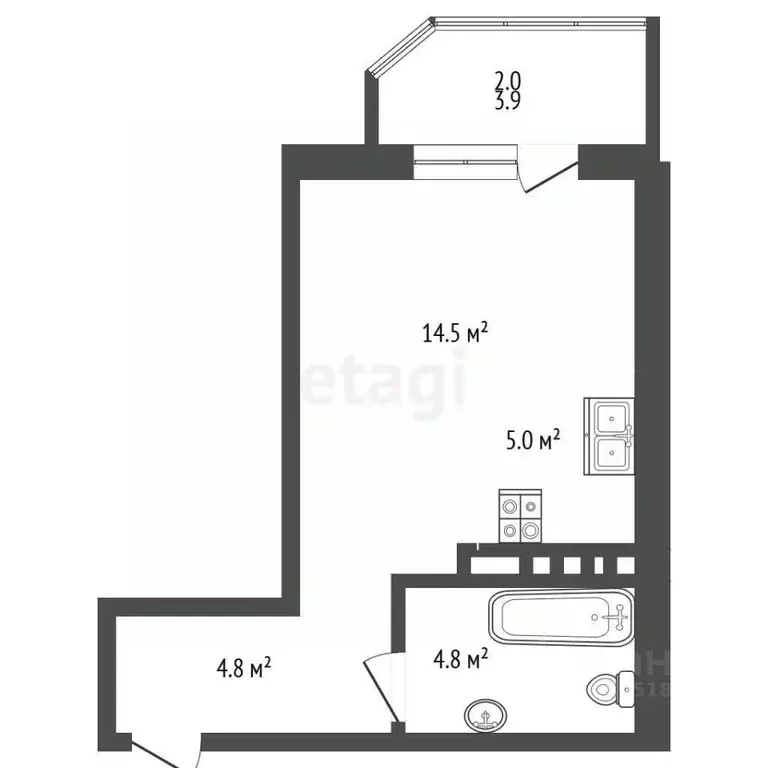 Студия Ростовская область, Ростов-на-Дону Северный мкр, ул. Творческая ... - Фото 2