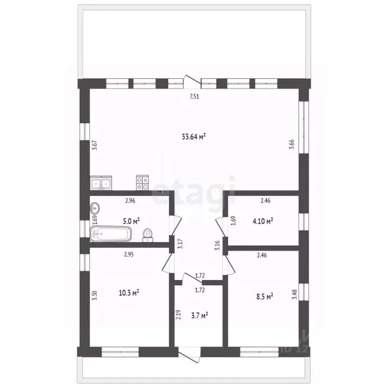 Дом в Калужская область, Калуга Северное сияние кп,  (69 м) - Фото 2