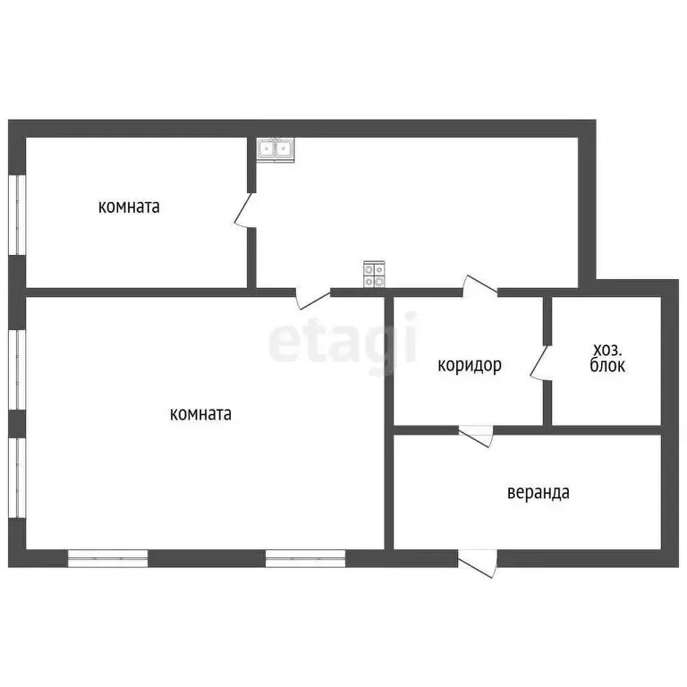 Дом в Троицк, улица имени Н.Ф. Гастелло (53.1 м) - Фото 2