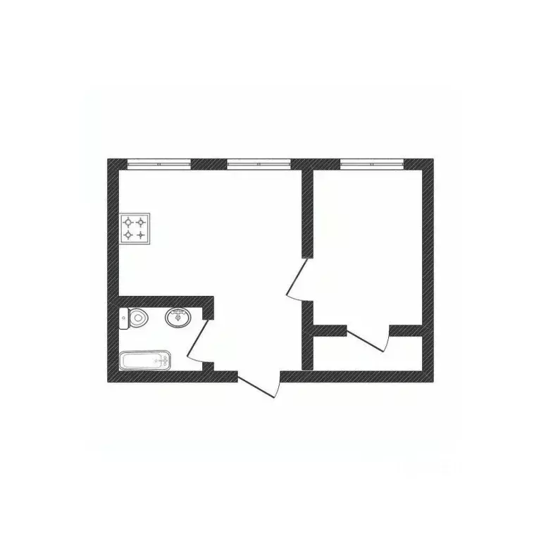 1-к кв. Смоленская область, Смоленск ул. Николаева, 69 (29.6 м) - Фото 1