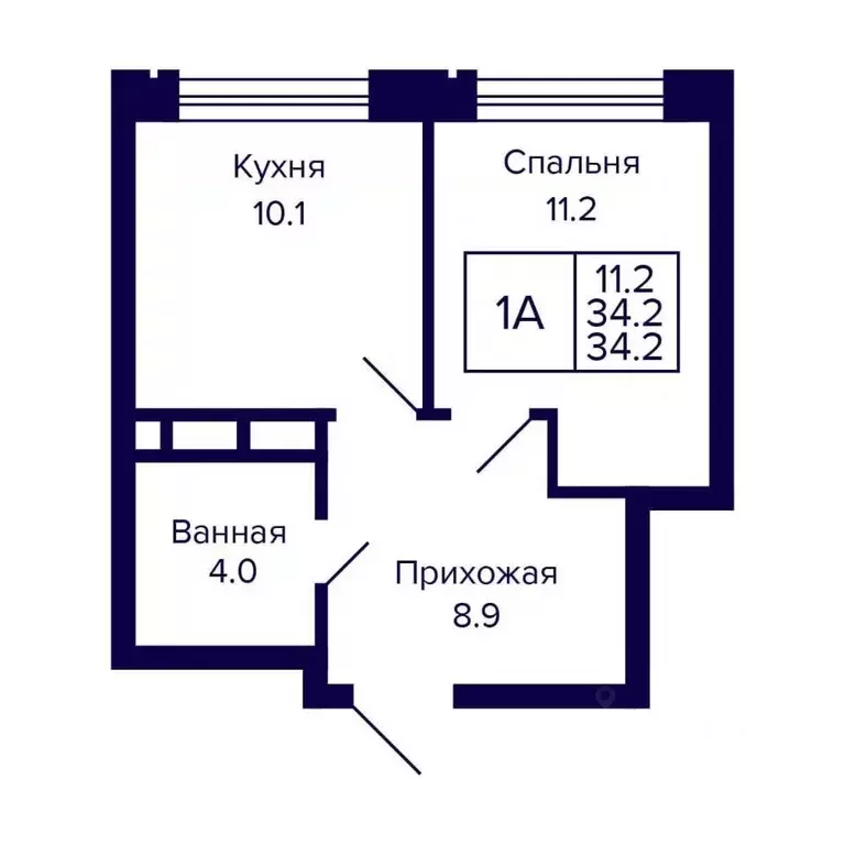 1-к кв. Новосибирская область, Новосибирск ул. Грибоедова (34.2 м) - Фото 0