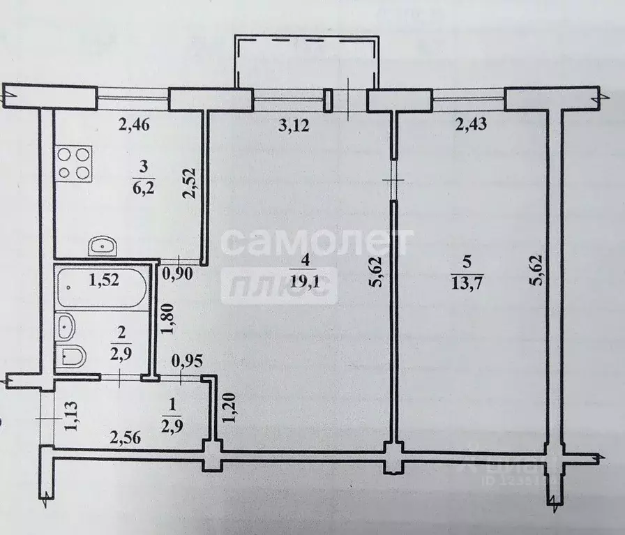 2-к кв. Волгоградская область, Волгоград ул. Кирова, 134Б (44.8 м) - Фото 2