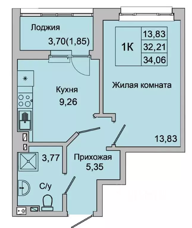1-к кв. Ростовская область, Батайск ул. Булгакова, 11 (34.06 м) - Фото 0