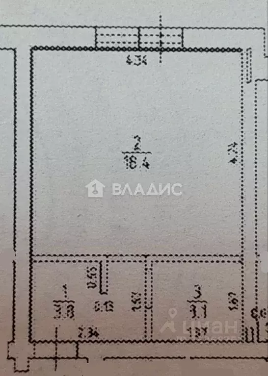 Студия Калининградская область, Зеленоградск ул. Удачная, 6 (25.3 м) - Фото 2