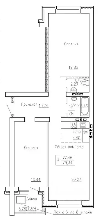 2-к кв. Новосибирская область, Новосибирский район, Мичуринский ... - Фото 2