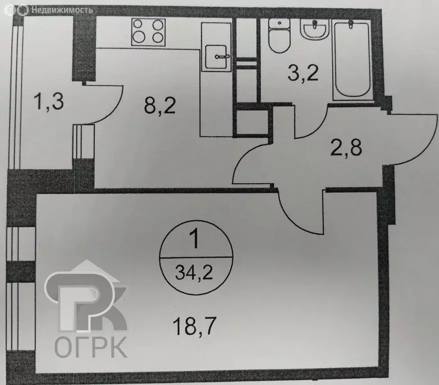 1-комнатная квартира: Балашиха, улица Романычева, 3 (33 м) - Фото 1