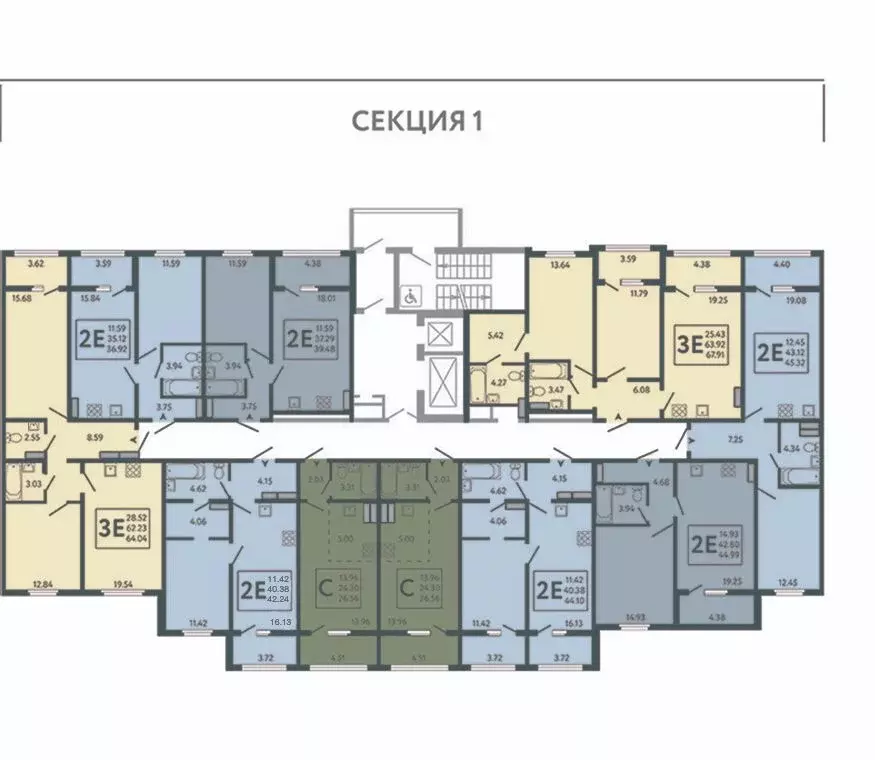 Студия Липецкая область, Липецк ул. Перова, 2В (26.56 м) - Фото 2