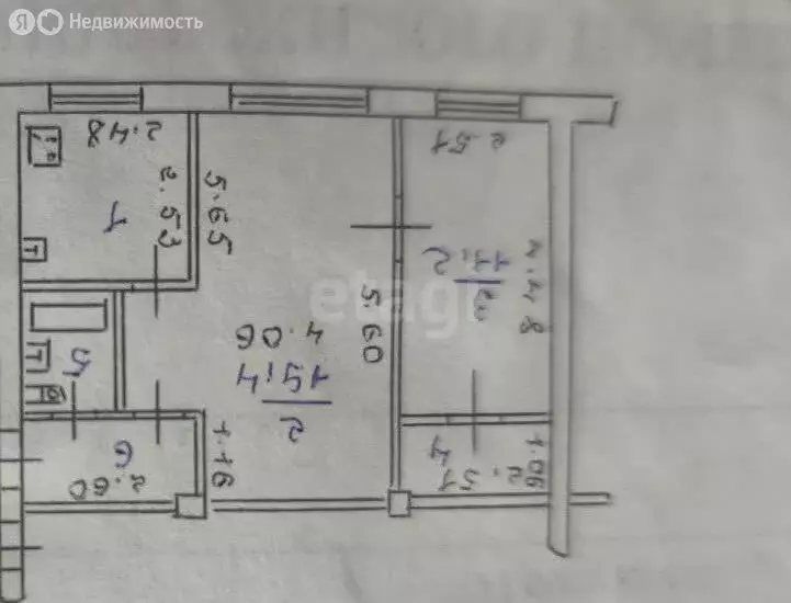 2-комнатная квартира: Иркутск, Байкальская улица, 190 (45.3 м) - Фото 1