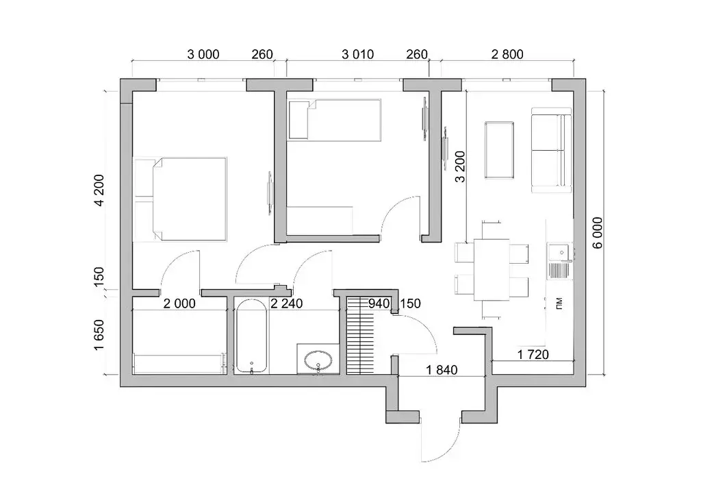 2-комнатная квартира: Одинцово, Можайское шоссе, 55 (55 м) - Фото 0