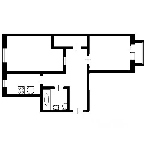 2-к кв. Самарская область, Сызрань просп. Гагарина, 1 (45.9 м) - Фото 2