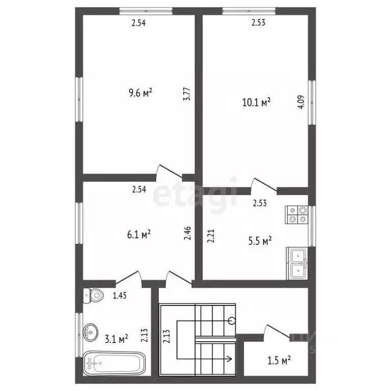 2-к кв. Крым, Ялта ул. Чехова, 16 (41.9 м) - Фото 2