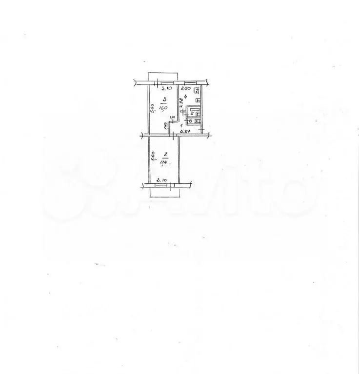 2-к. квартира, 48,5 м, 3/5 эт. - Фото 0