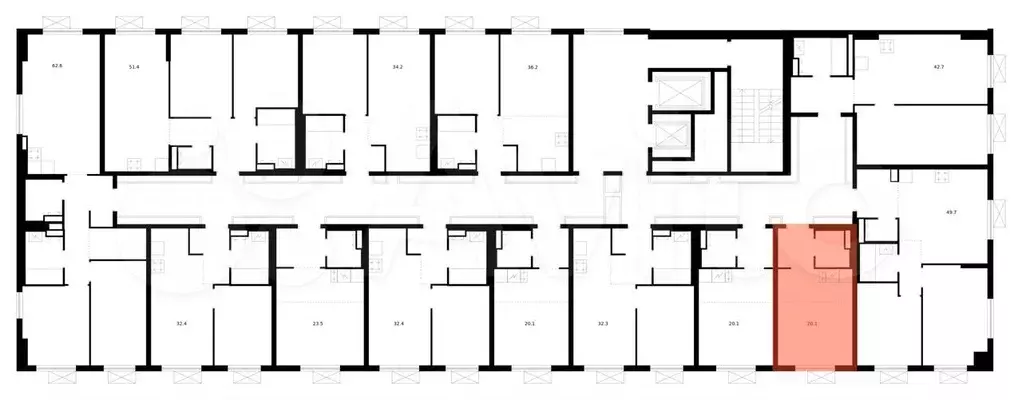 Квартира-студия, 20,1 м, 15/15 эт. - Фото 1