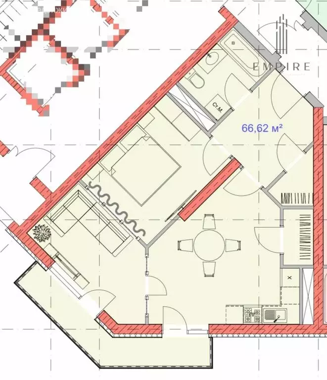 2-комнатная квартира: Грозный, улица Нурсултана Абишевича Назарбаева, ... - Фото 0