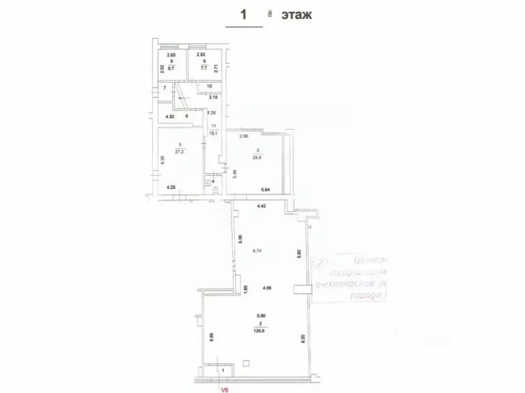 Помещение свободного назначения в Москва ул. Большая Полянка, 30 (236 ... - Фото 2
