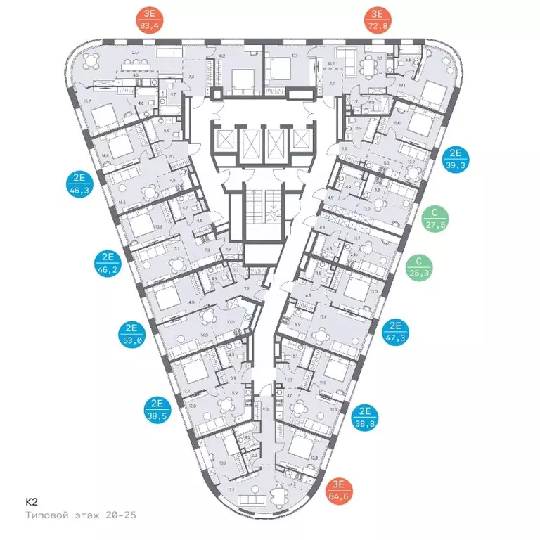 2-к кв. Москва ш. Боровское (дублер) (46.3 м) - Фото 1