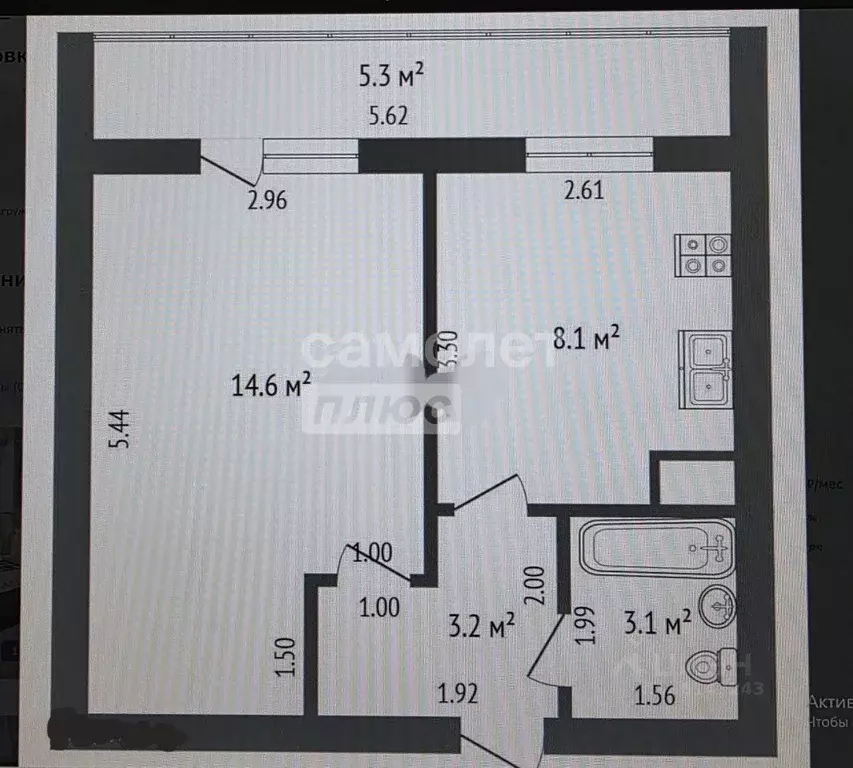 1-к кв. Марий Эл, Йошкар-Ола ул. Прохорова, 48В (34.1 м) - Фото 2