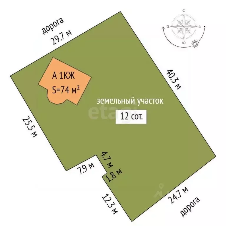 Дом в Тюменская область, Тюмень Строитель-1 СНТ, ул. Дружбы (74 м) - Фото 2