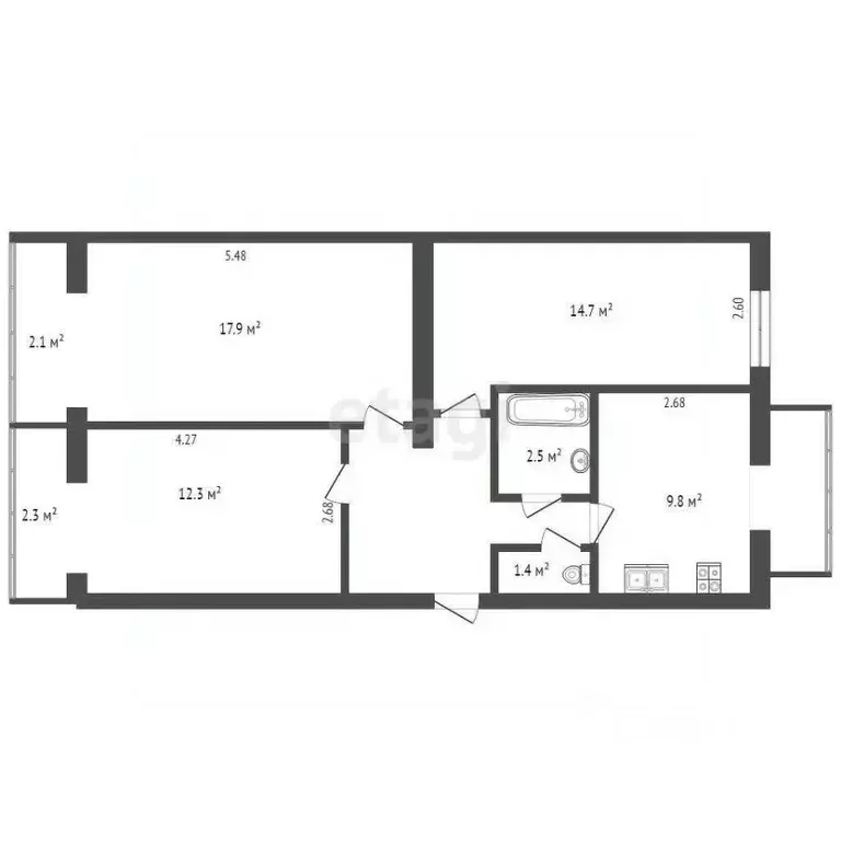 3-к кв. Крым, Феодосия бул. Старшинова, 21 (73.9 м) - Фото 1