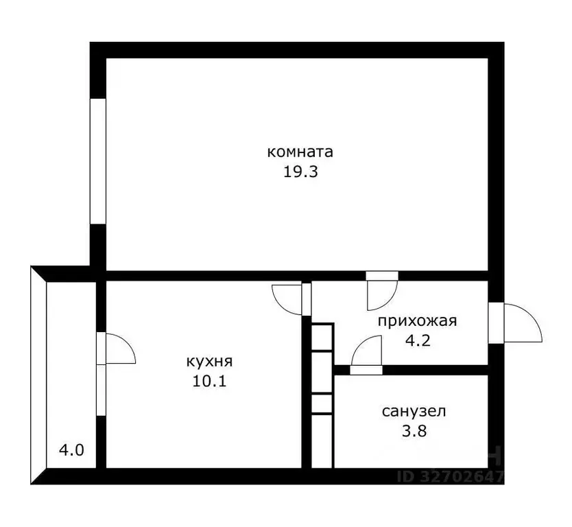 1-к кв. Краснодарский край, Краснодар ул. Героев-Разведчиков, 42 (42.0 ... - Фото 2